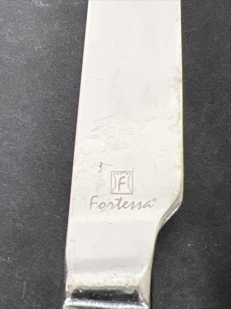 8 pc set fortessa pantheon knives serrated stainless steel flatware heavy duty image 3