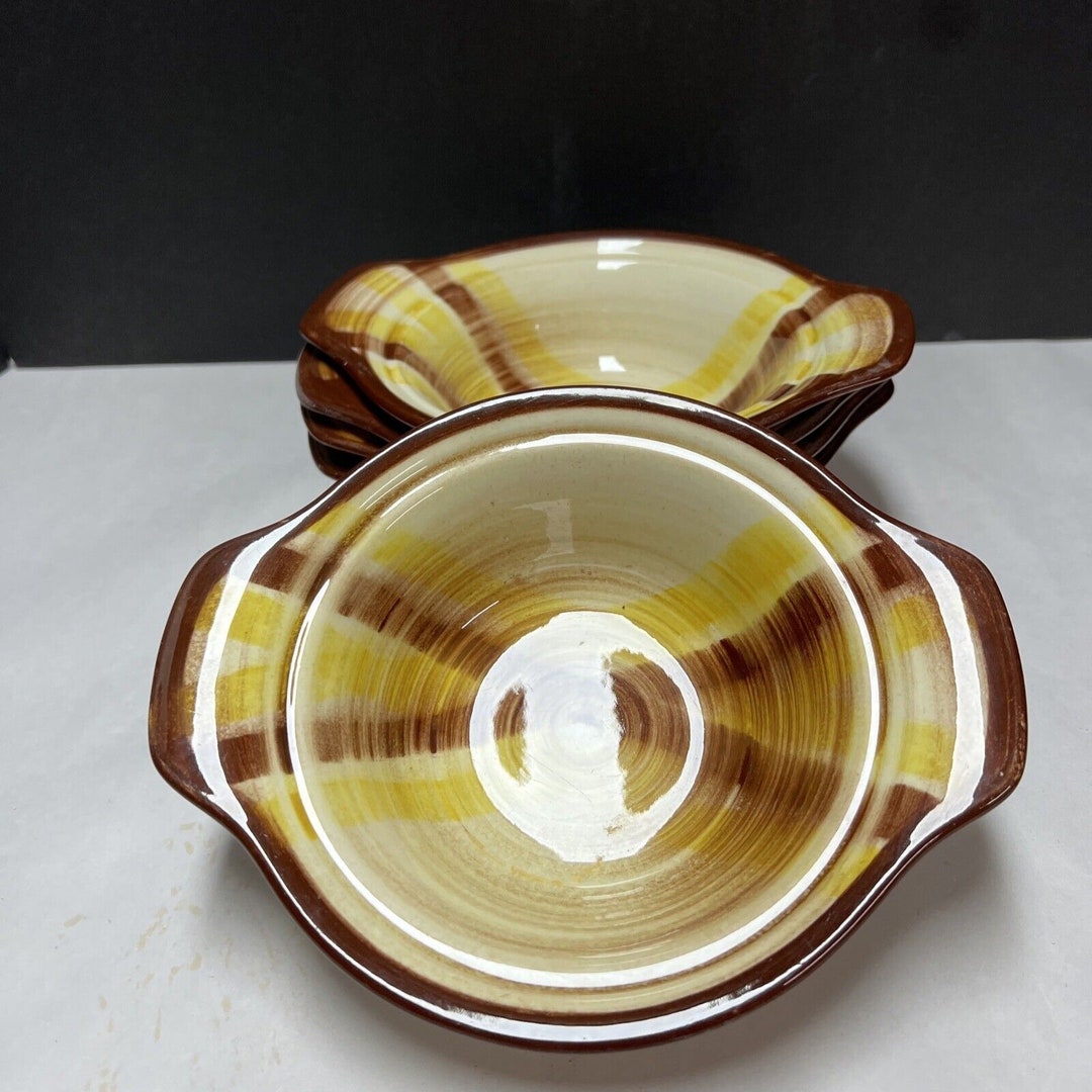 5 Vernon Kilns Organdie 511 Soup Bowls Hand Painted Etsy