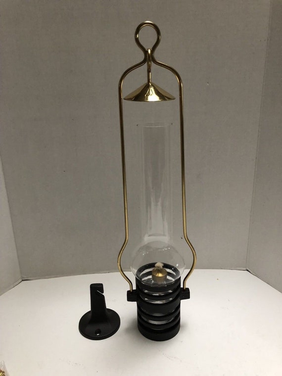 Lisbeth Brams Hanging Oil Lamp Metaline 10 Metacoat Cast Iron Denmark 1970s Modern Rare Vintage New In Box - 