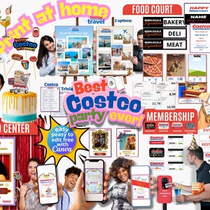Costco Birthday Party Decorations | Printable Warehouse Theme (Digital Download)