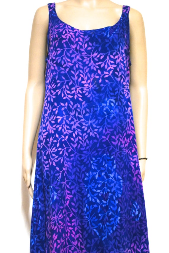 90s Rayon Rainbow Tie Dye Maxi Dress, Vintage Hip… - image 6