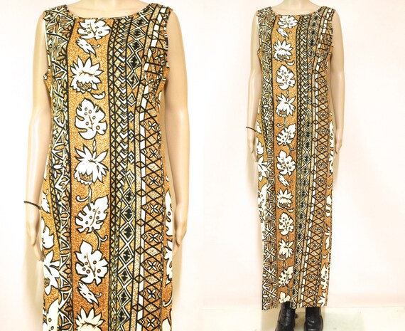 tribal print maxi dress