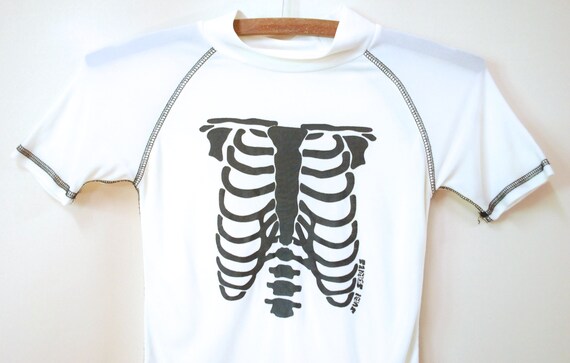 90s Rave Clubkid Super Tight Skeleton T 