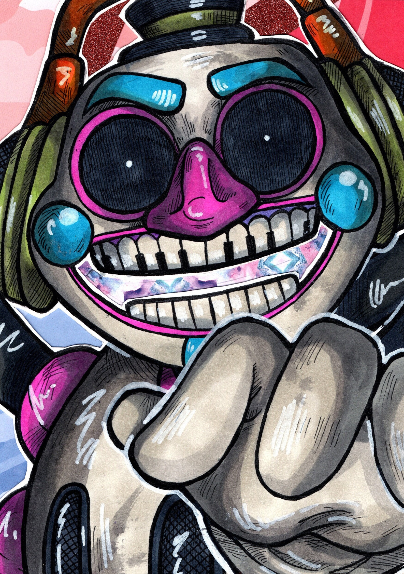 FNAF DJ Music Man 5x7in Art Print Etsy Australia