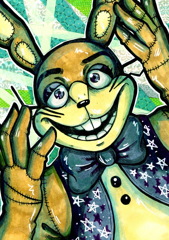 FNAF Glitchtrap 5x7inArt Print