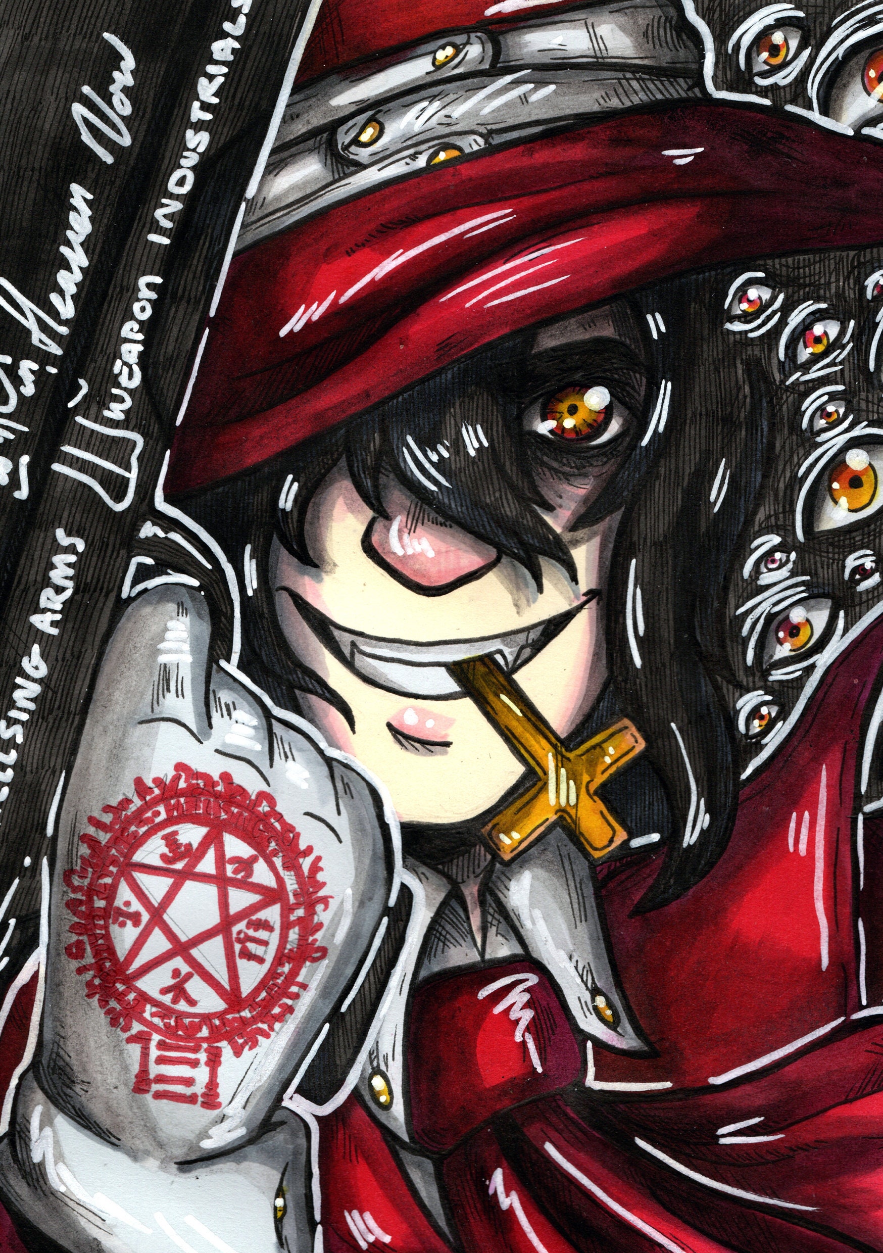 Alucard in different anime styles : r/Hellsing