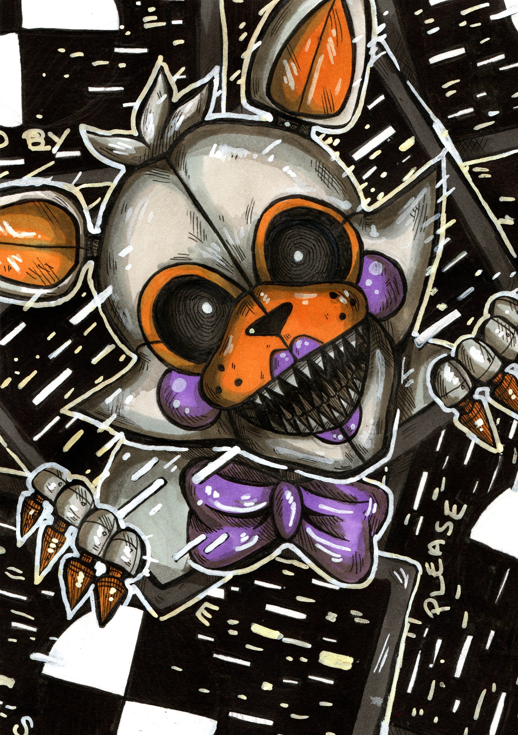 Lolbit FNAF Art Print 5x7in -  Norway