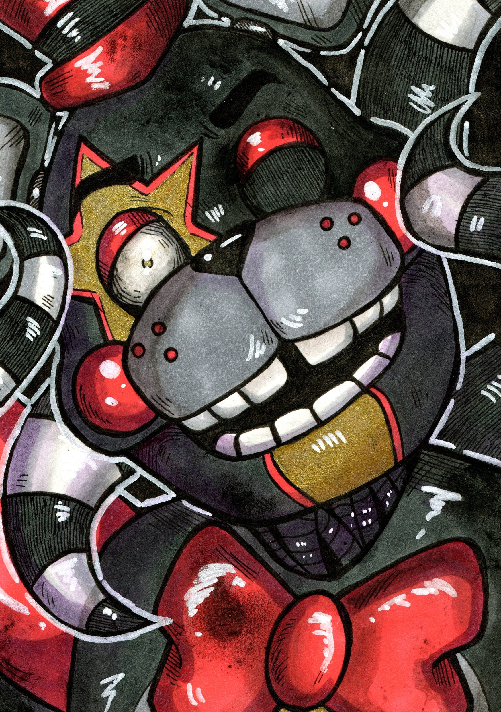 FNAF Funtime Chica 5x7in Art Print -  Israel