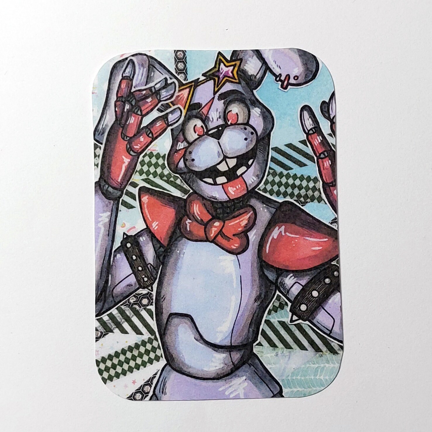 FNAF - Glamrock Bonnie & Glamrock Freddy (Fazburger™️) Sticker