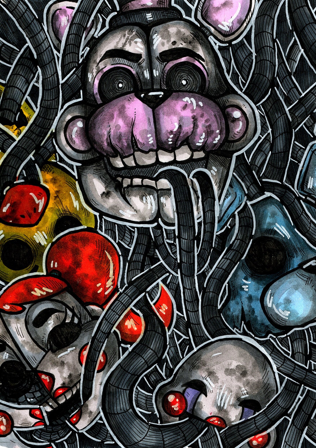 Five Nights at Freddy's - FNAF 2 - Puppet  Postcard for Sale by