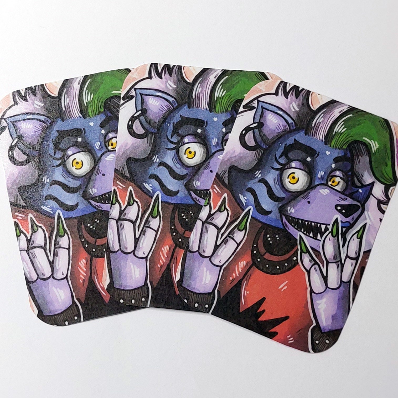 FNAF Gregory as Glamrock Freddy 5x7in Art Print -  Israel