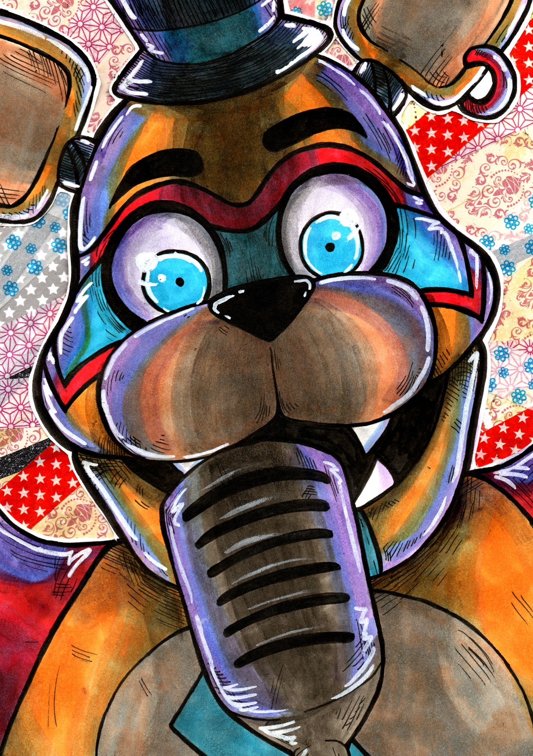 FNAF Gregory 5x7in Art Print 