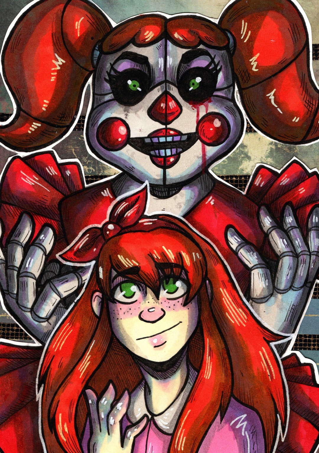 Circus Baby + Elizabeth Drawing (using Kleki Paint Tool) :  r/fivenightsatfreddys