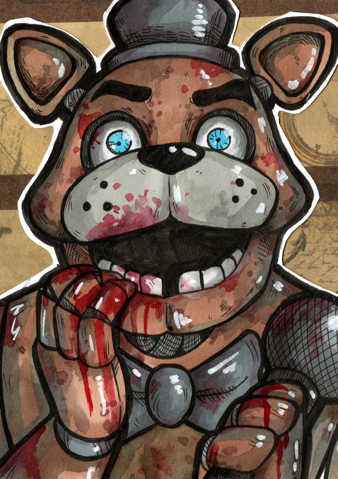 FNAF Funtime Chica 5x7in Art Print -  Israel