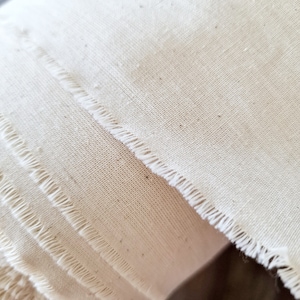 Tela 100% algodón crudo Calico 64 Material sin blanquear, sin teñir, no suavizado Tela por metro o cortada a medida Sin tratamiento químico imagen 3