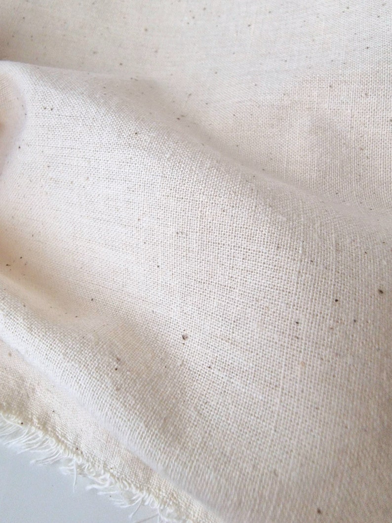 Tela 100% algodón crudo Calico 64 Material sin blanquear, sin teñir, no suavizado Tela por metro o cortada a medida Sin tratamiento químico imagen 1