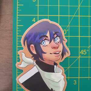 4 inch Yato bust anime sticker chibi |Vinyl Sketchbook Laptop Water Bottle | Cute Kawaii Cartoon anime| gift for sticker lover
