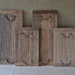 Bandeja de servir vintage de madera de truckwood india con asas