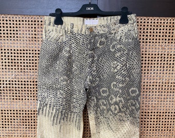 SALE! Vintage Roberto Cavalli python snakeskin print jeans