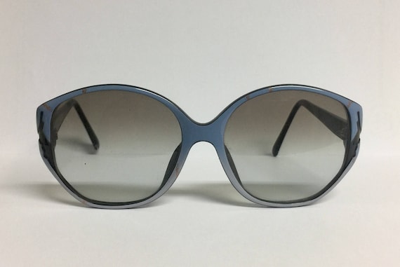 Dior Vintage Gray/Blue Sunglasses Sunglasses Christian Dior 2970 Rimless Oval Shades 1998 main image 4