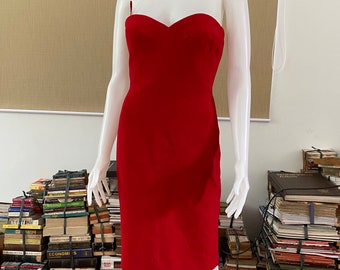 Vestido vintage GIANNI VERSACE Bodyon com zíper triplo nas costas