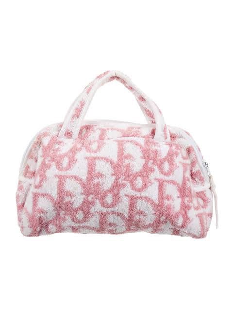 MONOGRAM PINK DIOR TERRY CLOTH BAG – LYUU