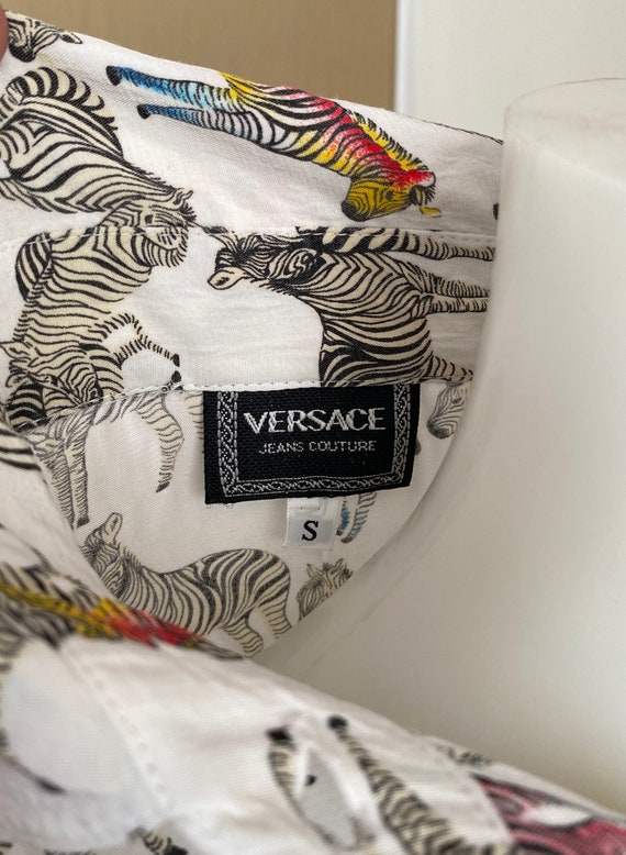 Sale - vintage GIANNI VERSACE  Zebra Animal Zoo p… - image 7