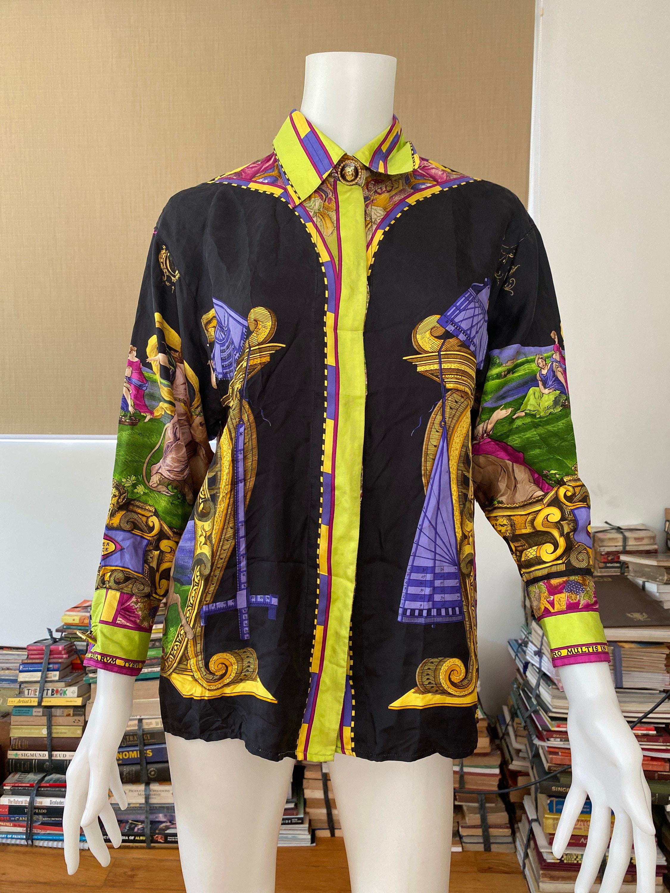 Vintage GIANNI VERSACE 'europa' 1993 Atelier Versace Greek Vintage GIANNI VERSACE 'europa' 1993 Atelier Versace Greek