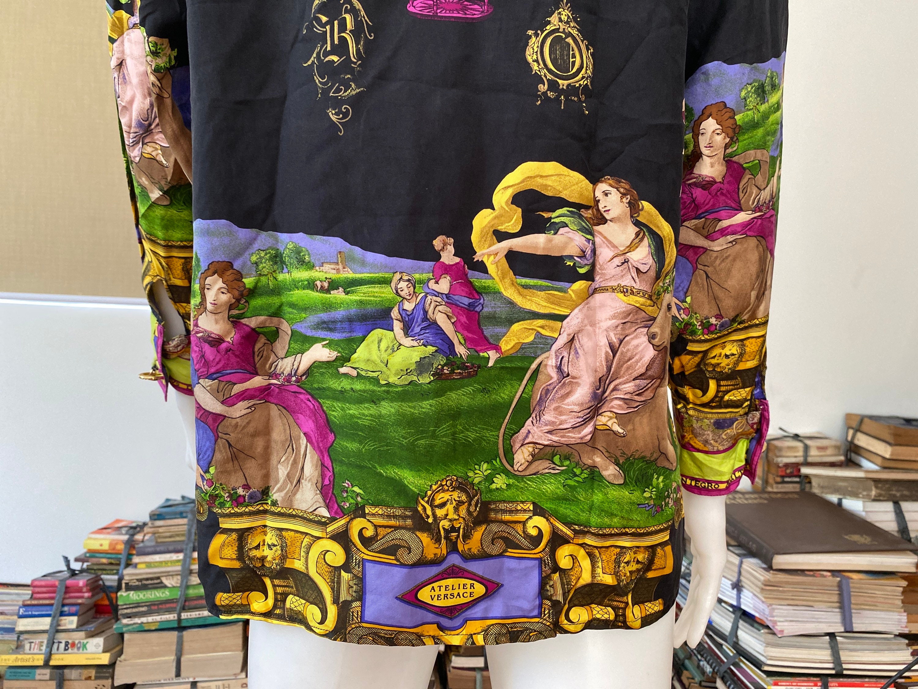 Vintage GIANNI VERSACE 'europa' 1993 Atelier Versace Greek Vintage GIANNI VERSACE 'europa' 1993 Atelier Versace Greek
