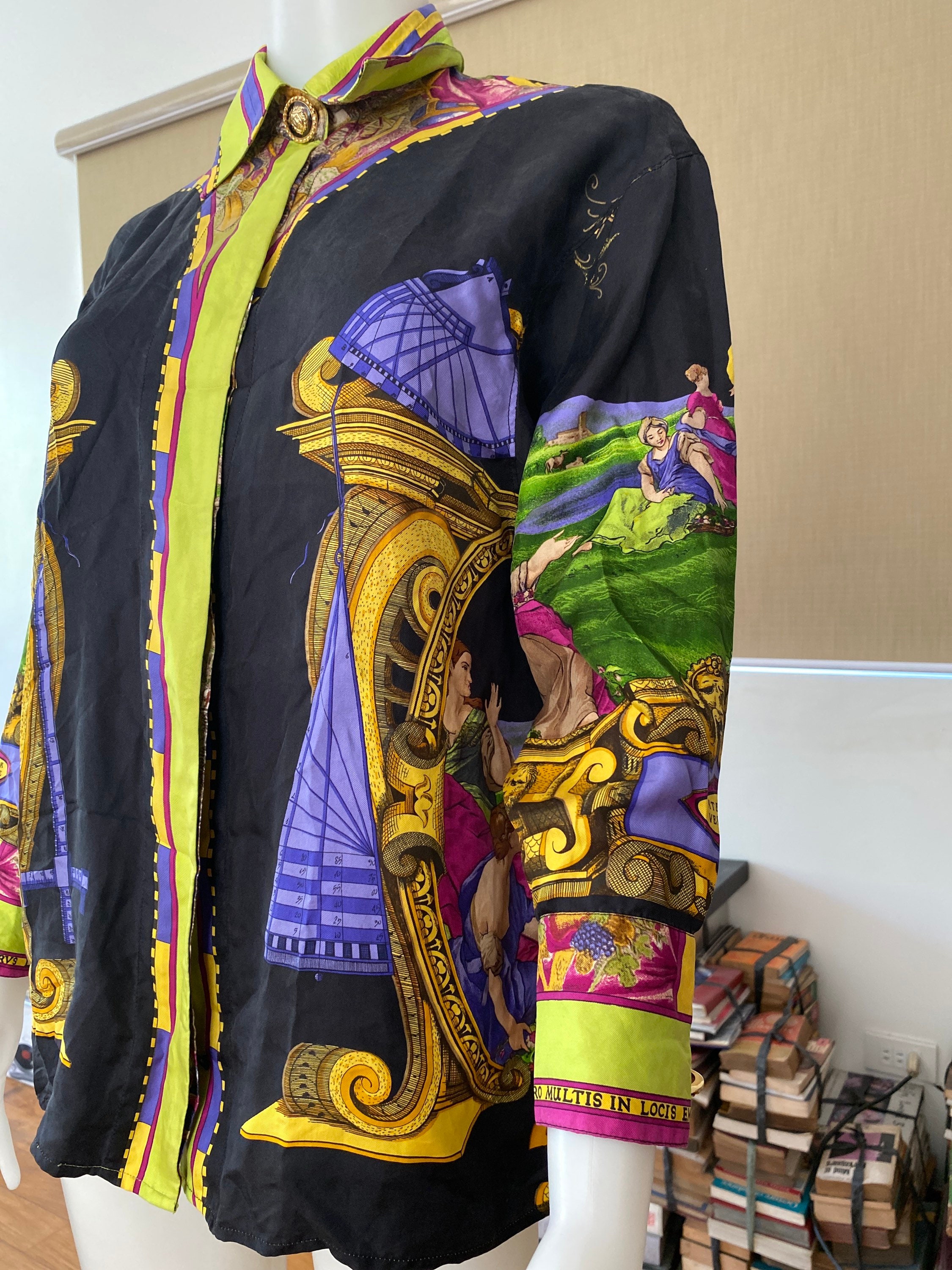 Vintage GIANNI VERSACE 'europa' 1993 Atelier Versace Greek Vintage GIANNI VERSACE 'europa' 1993 Atelier Versace Greek
