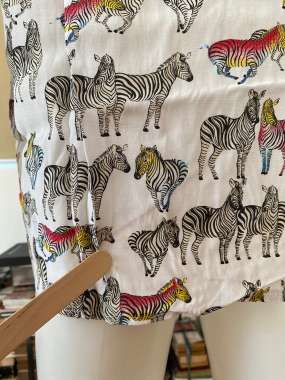 Sale - vintage GIANNI VERSACE  Zebra Animal Zoo p… - image 10