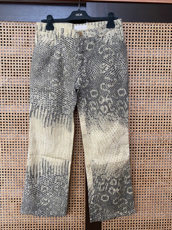 SALE! Vintage Roberto Cavalli python snakeskin pr… - image 2