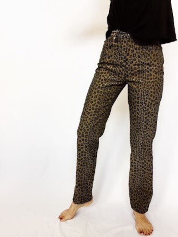 SALE! From 350 - FENDI FF Vintage Leopard Print Jeans, Italy SALE! From 350 - FENDI FF Vintage Leopard Print Jeans, Italy