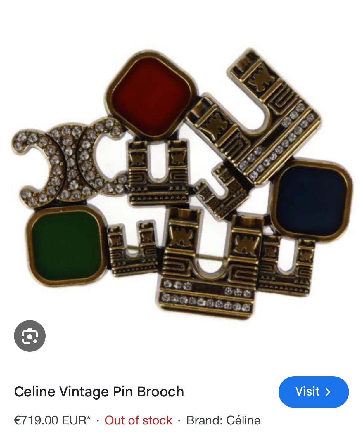 Celine Brooch - Etsy