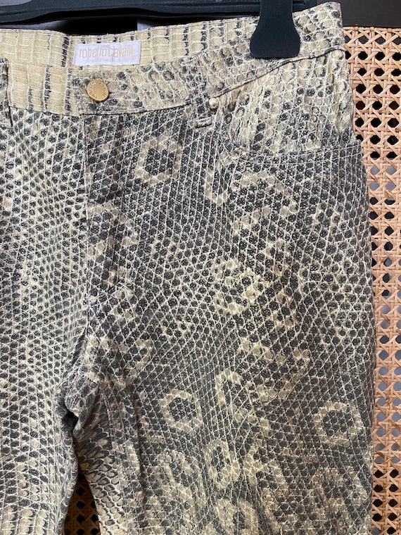 SALE! Vintage Roberto Cavalli python snakeskin pr… - image 4