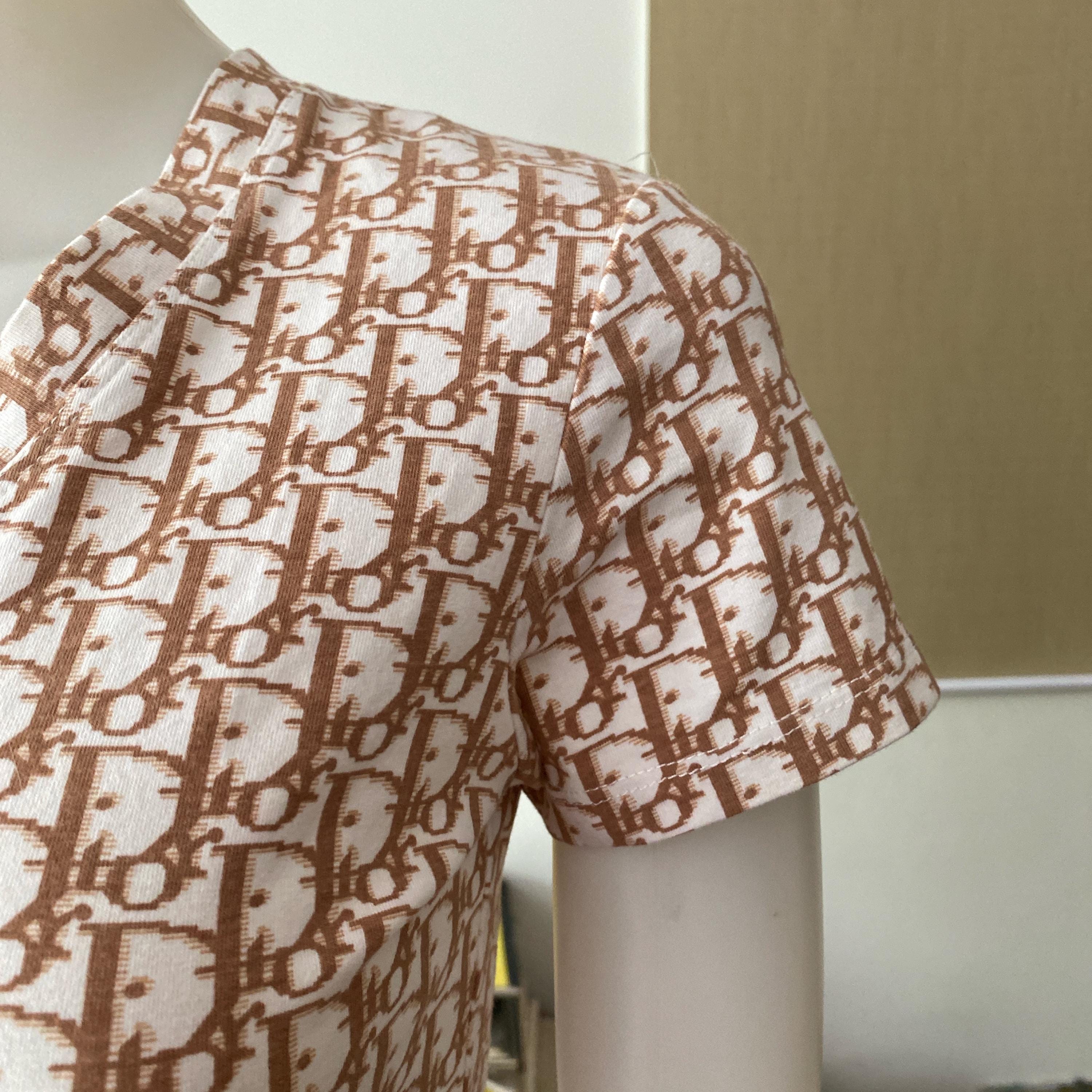 Christian Dior CD Vintage Monogramme Floral Shirt - Etsy Ireland