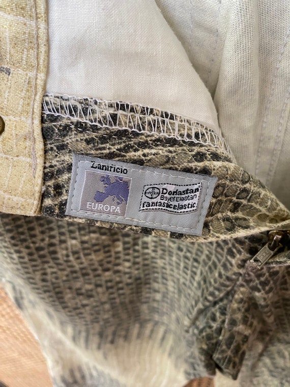 SALE! Vintage Roberto Cavalli python snakeskin pr… - image 8