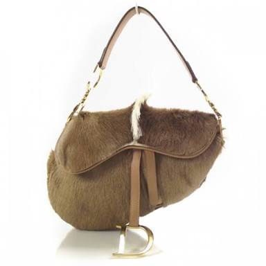 Dior saddle hotsell bag fur