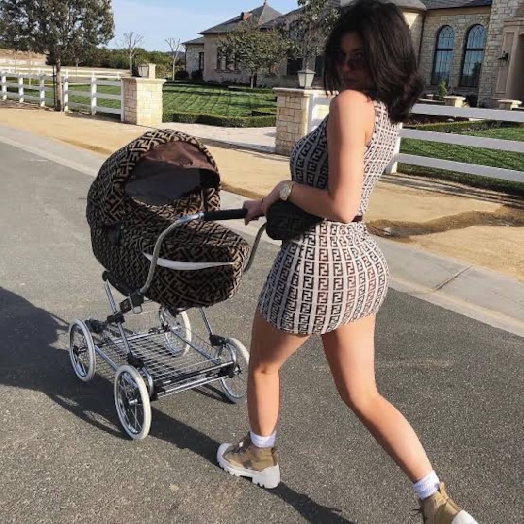 Vintage Fendi FF Terry Cloth Bodyon Dress as Seen on Kylie