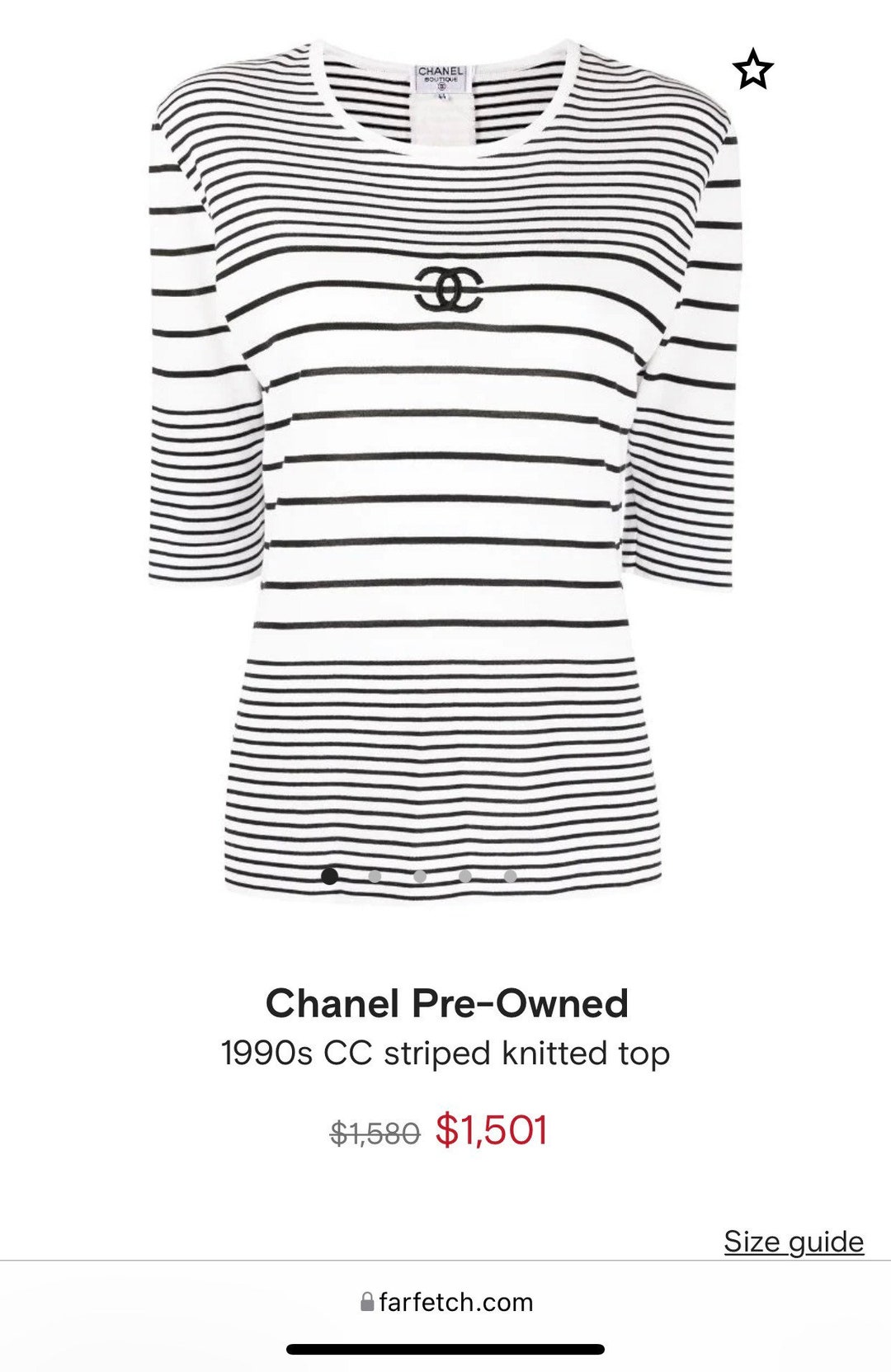 トップス 90s vintage CHANEL BOUTIQUE Stripe Tee il_1080xN.3544305304_5pbj.jpg