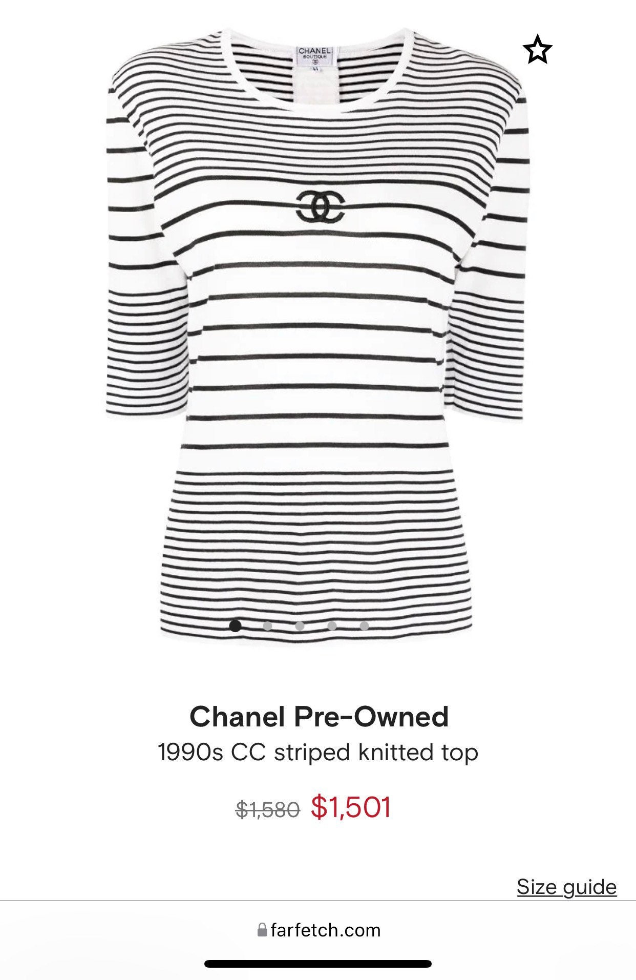 トップス 90s vintage CHANEL BOUTIQUE Stripe Tee il_fullxfull.3544305304_5pbj.jpg
