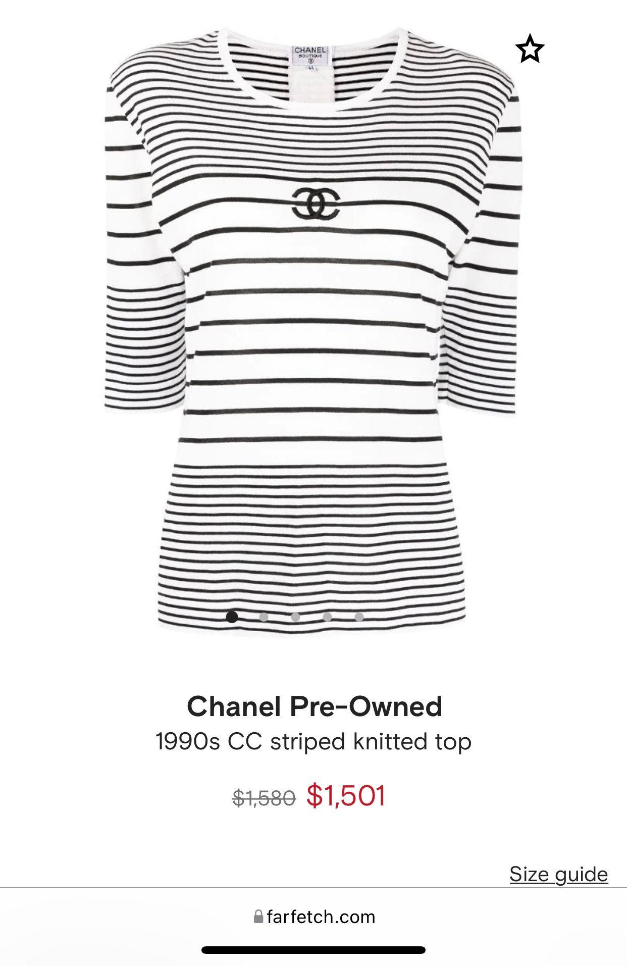 chanel long sleeve top