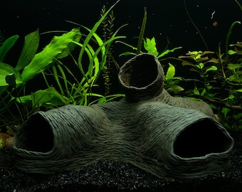 Aquarium Höhle Aquarium Dekoration Rock Dekor Aquarium Ornament Aquarium Einzigartige Handcrafted Keramik Aquarium Ornamente Steingarten Höhle Versteck