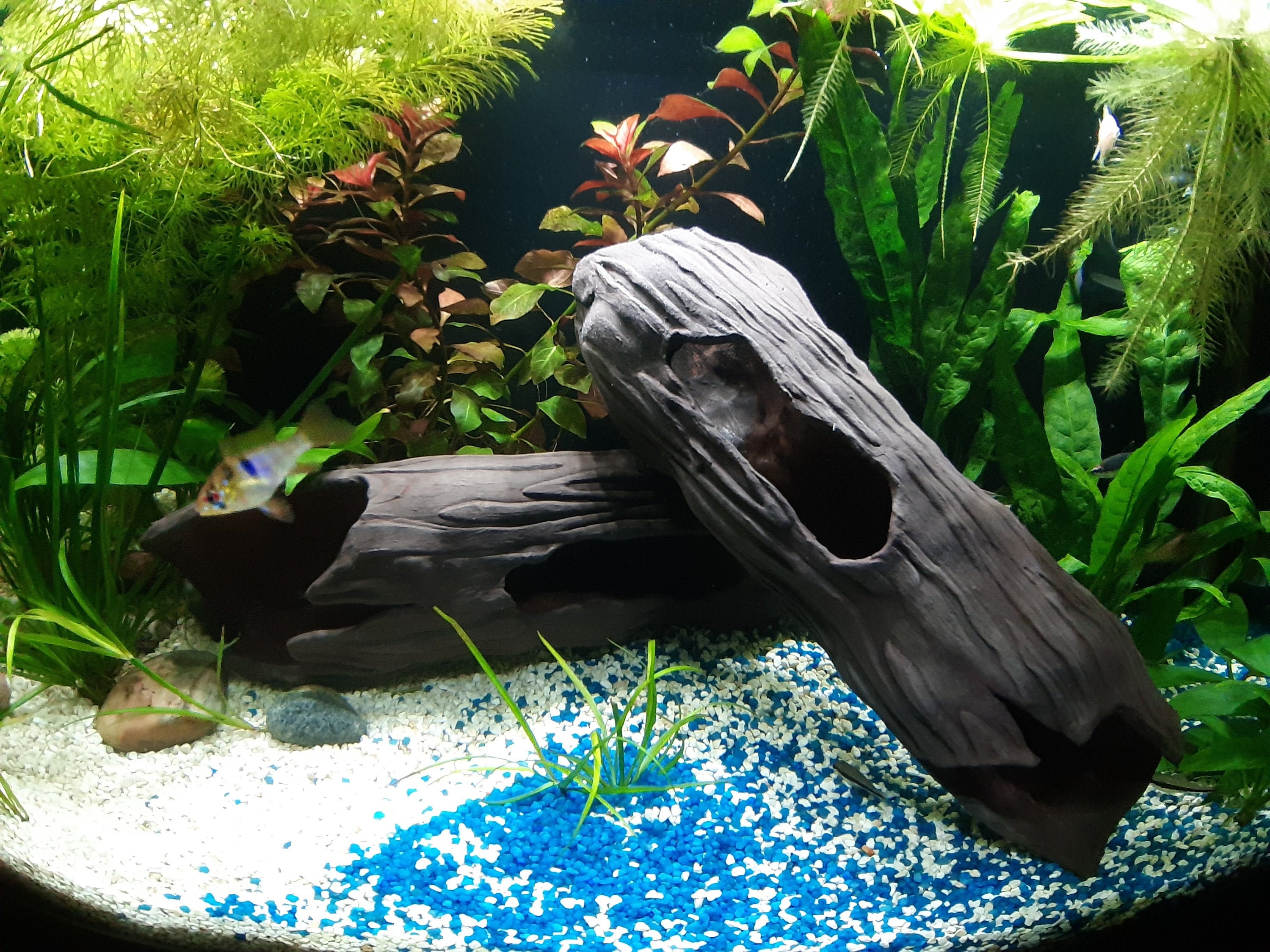 Large Rockery Aquarium Ornament Statue Reptile Fish Tank Resin Driftwood 