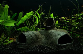 POFET Decorazioni Acquario, Resina Ornamento Cave Fish Tank, Accessorio, Robot Cane Decorazione Per Acquari Artigianato In Resina