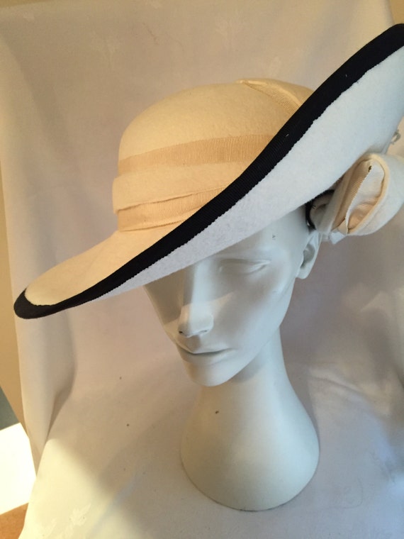 cream felt hat