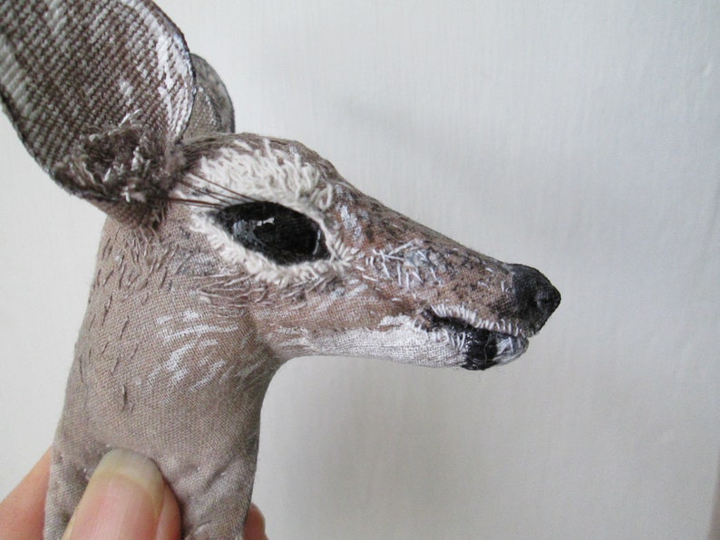 segnalibro in stoffa a forma di cerbiatto capriolo cervo bambi idea regalo per amanti della lettura image 3
