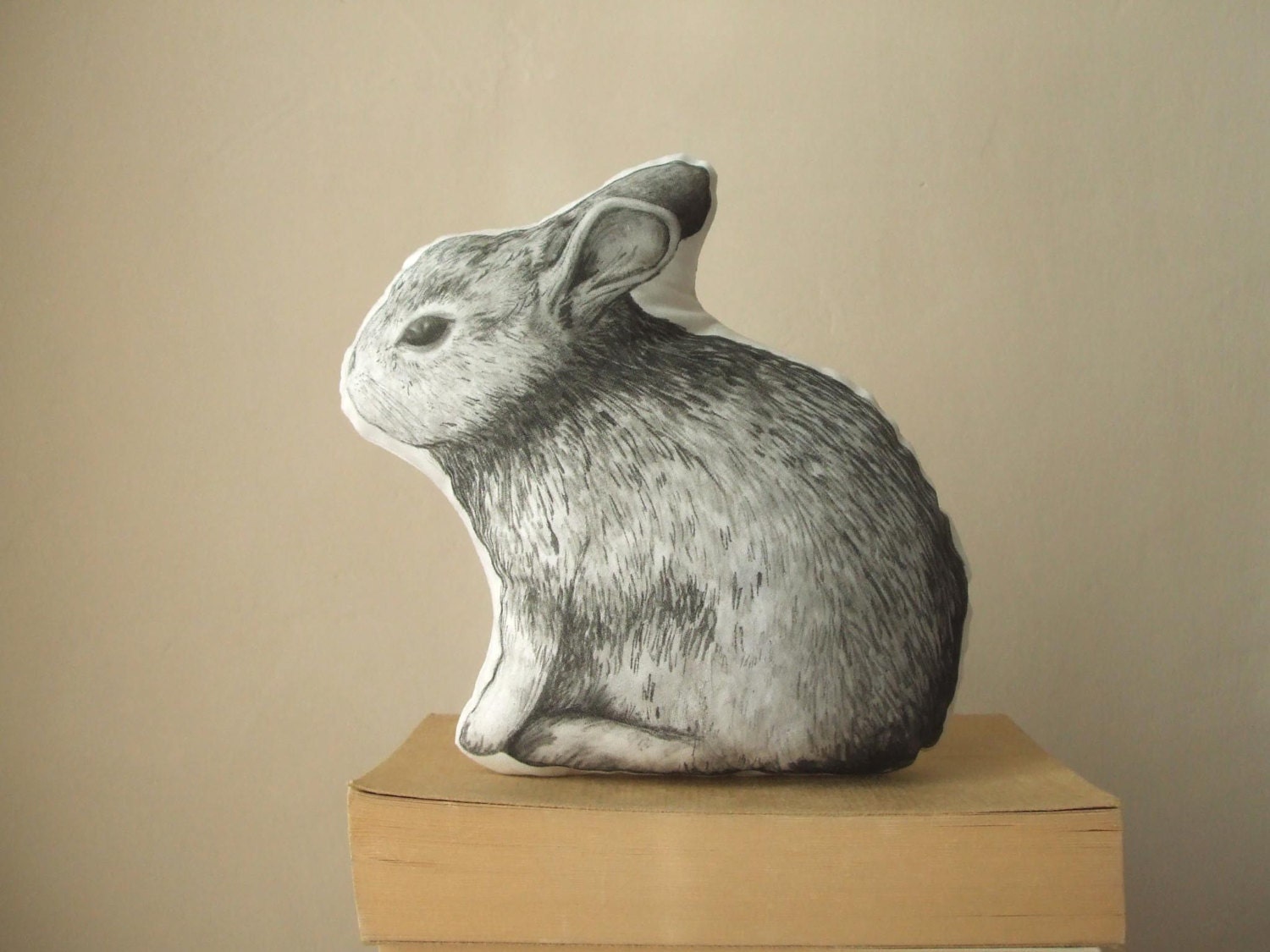 Bunny Pillow Rabbit Throw Pillow Soft Toy Plush Animal Shaped Etsy