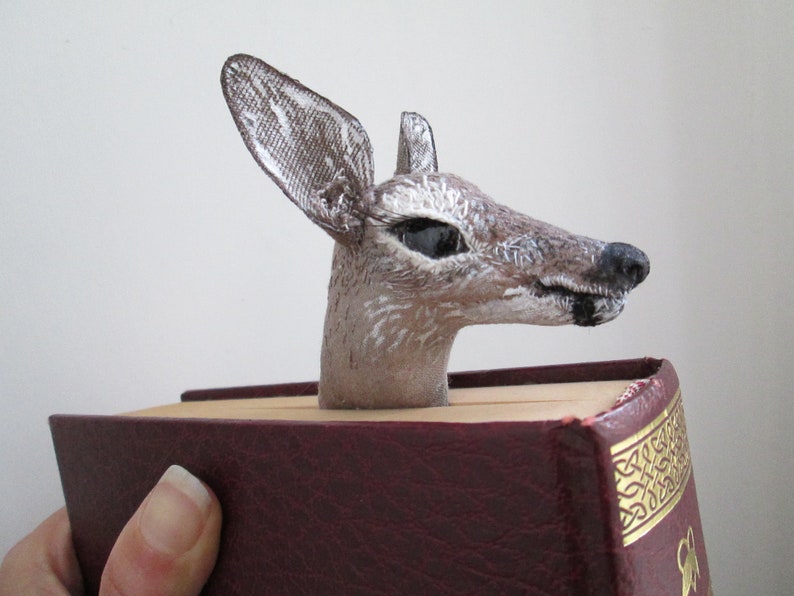 segnalibro in stoffa a forma di cerbiatto capriolo cervo bambi idea regalo per amanti della lettura image 9