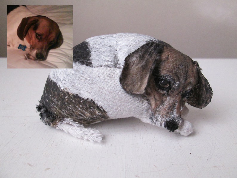 personalized pet memorial miniature custom animal totem soft figurine portrait cat dog sculpture